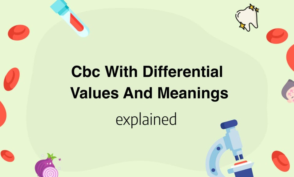 Cbc With Differential Values And Meanings