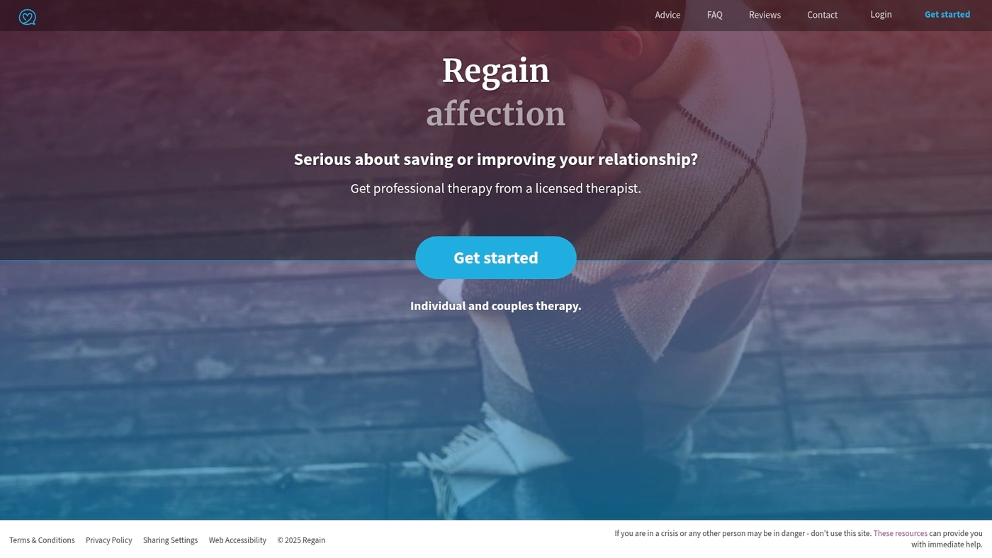Screenshot of www.regain.us