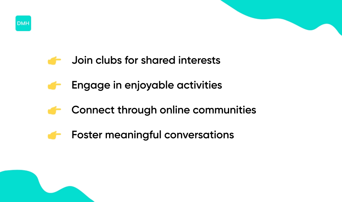 Find activities and groups aligned with your interests