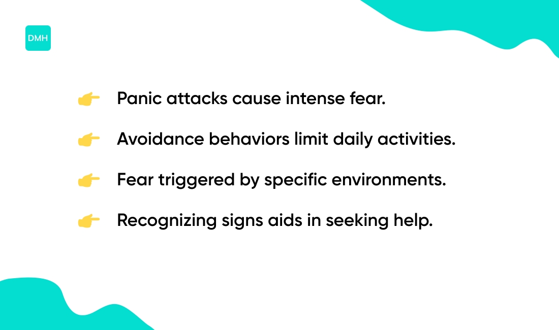 Common agoraphobia symptoms