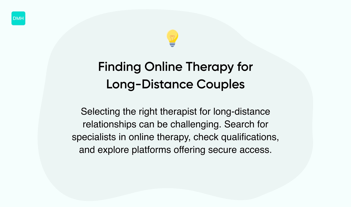 How to find online therapy for long distance relationships