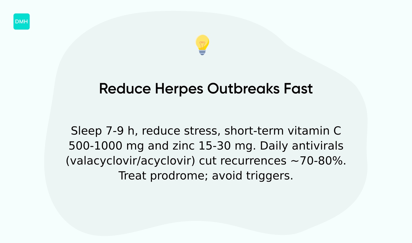How to reduce herpes outbreak time and frequency