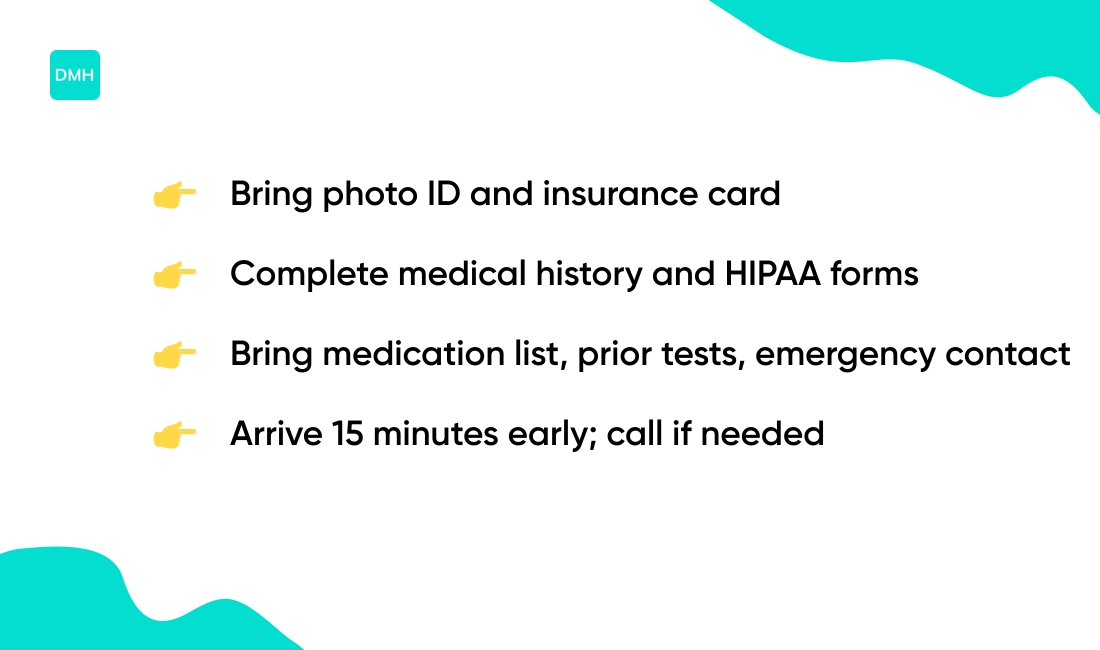 Check-in and registration process