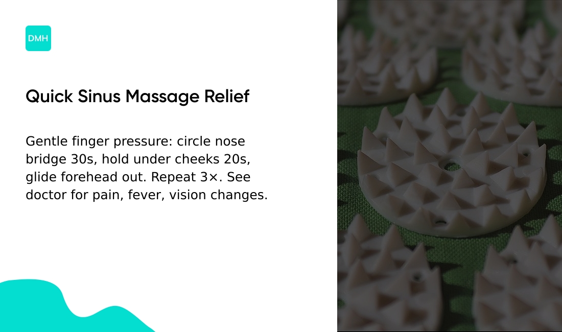 Sinus massage for congestion
