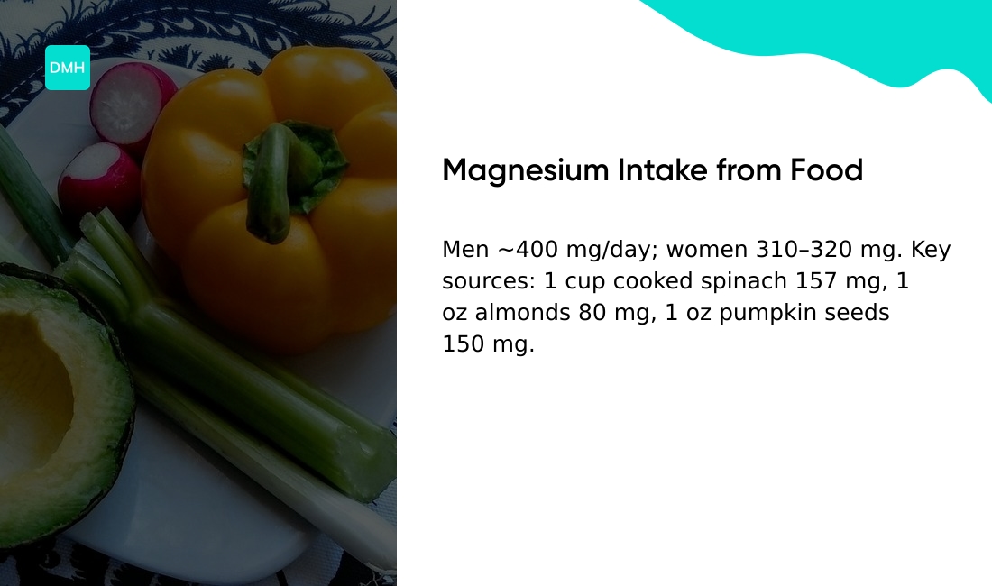 How much magnesium can you get from food daily?