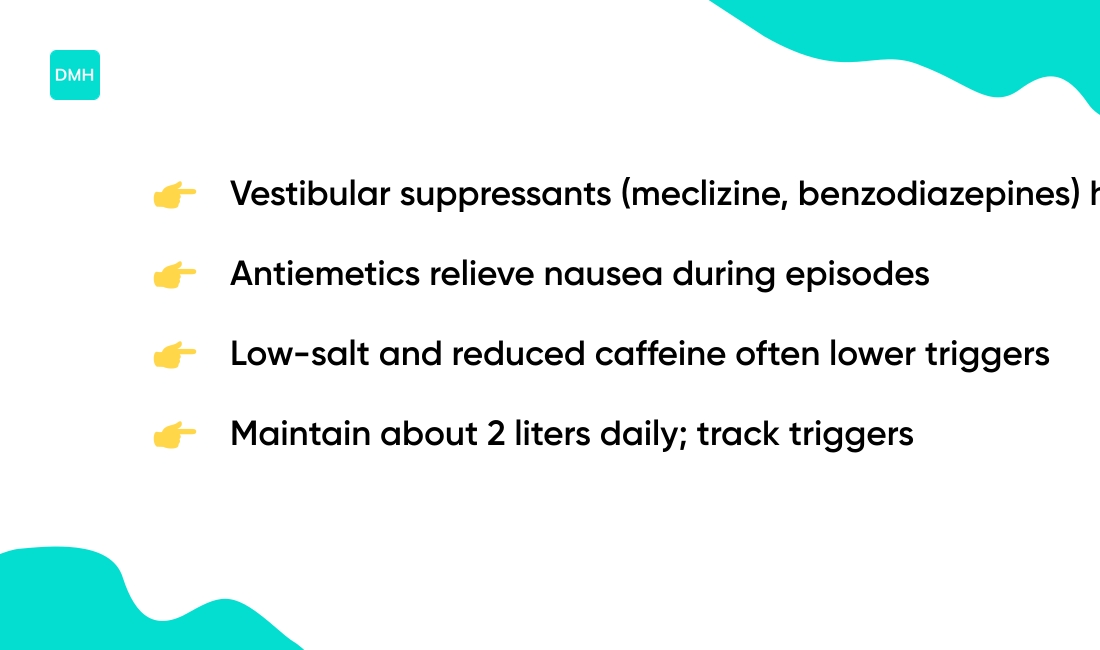 Medications and dietary changes