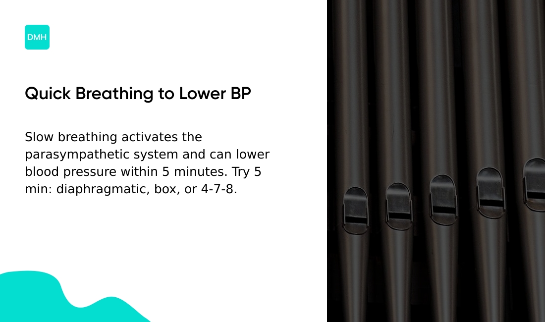 Breathing exercises to reduce blood pressure quickly