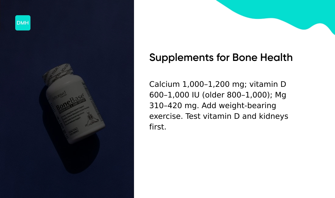 Which supplements support bone health