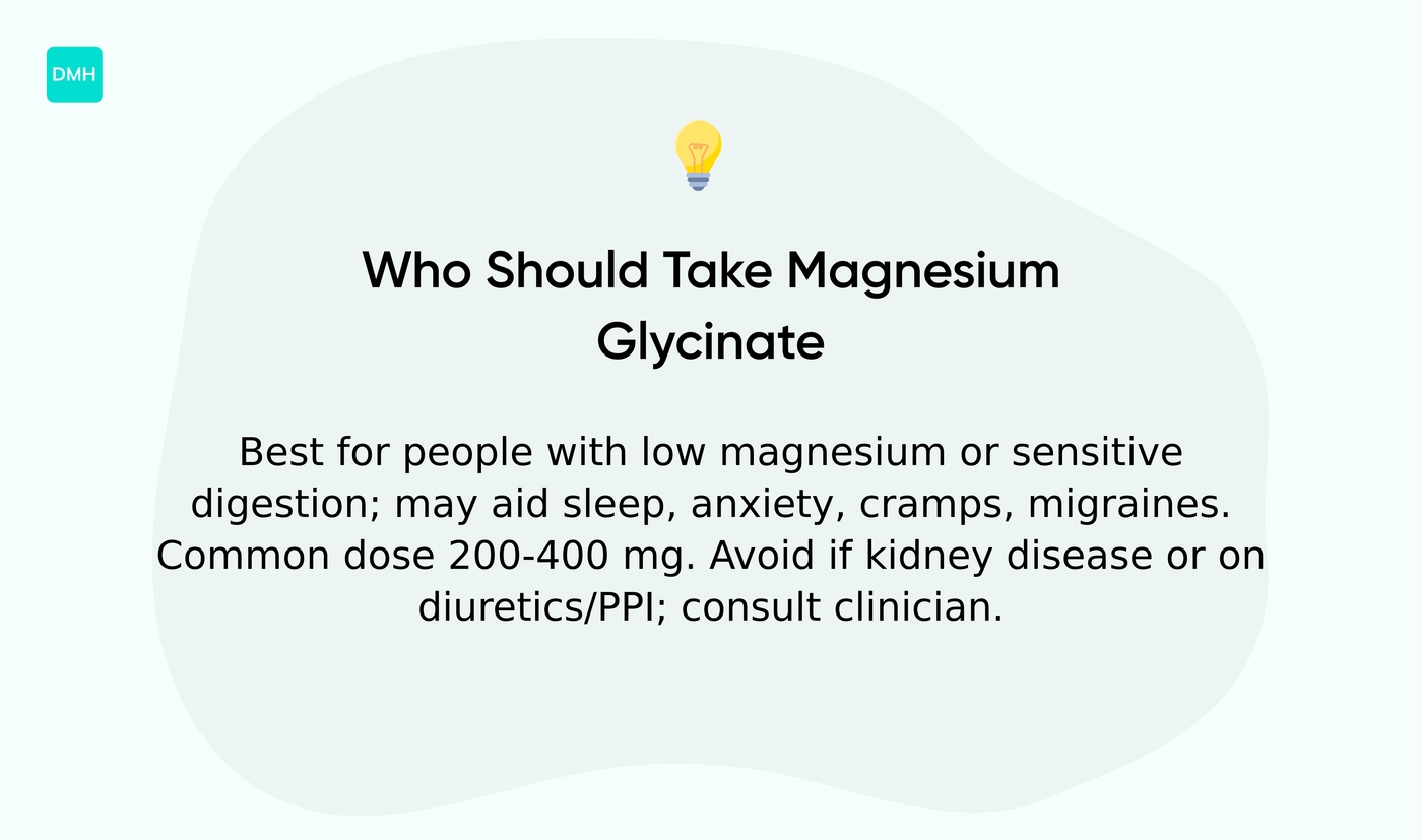 Who should take magnesium glycinate