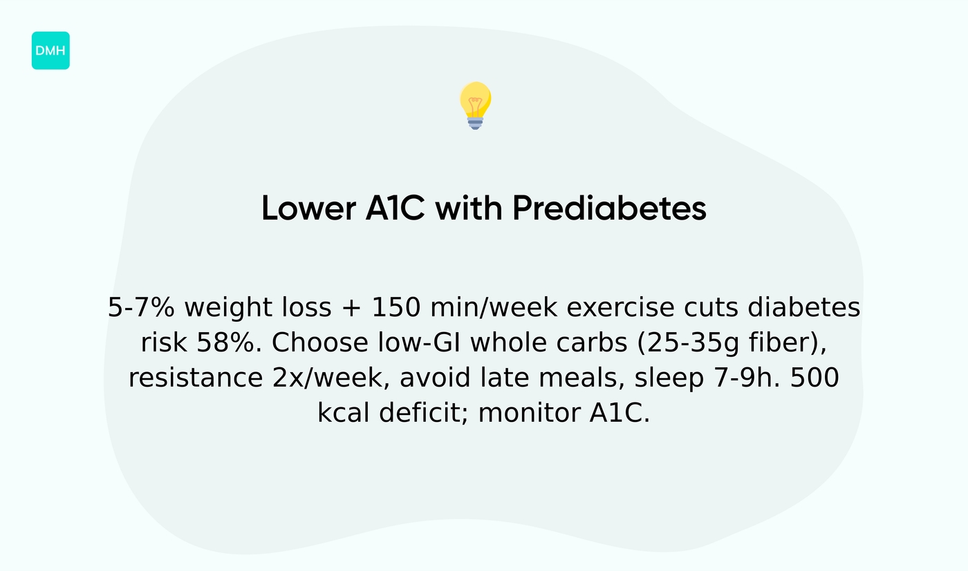 How to lower A1C with prediabetes