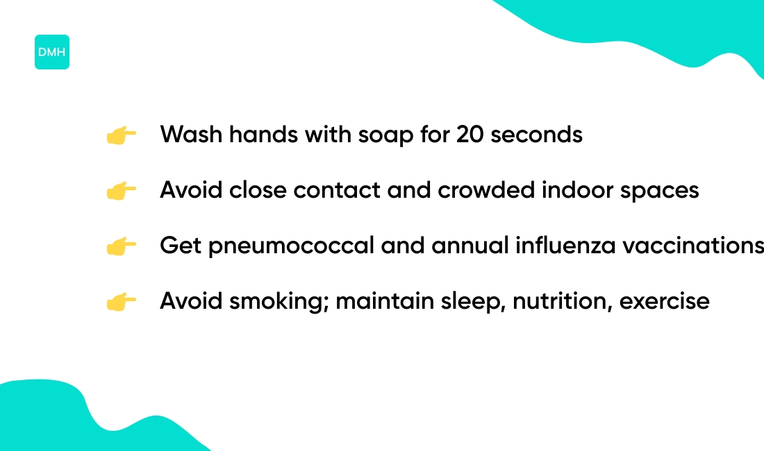 How to prevent catching pneumonia