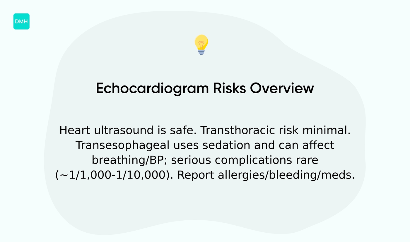 Are there risks to an echocardiogram