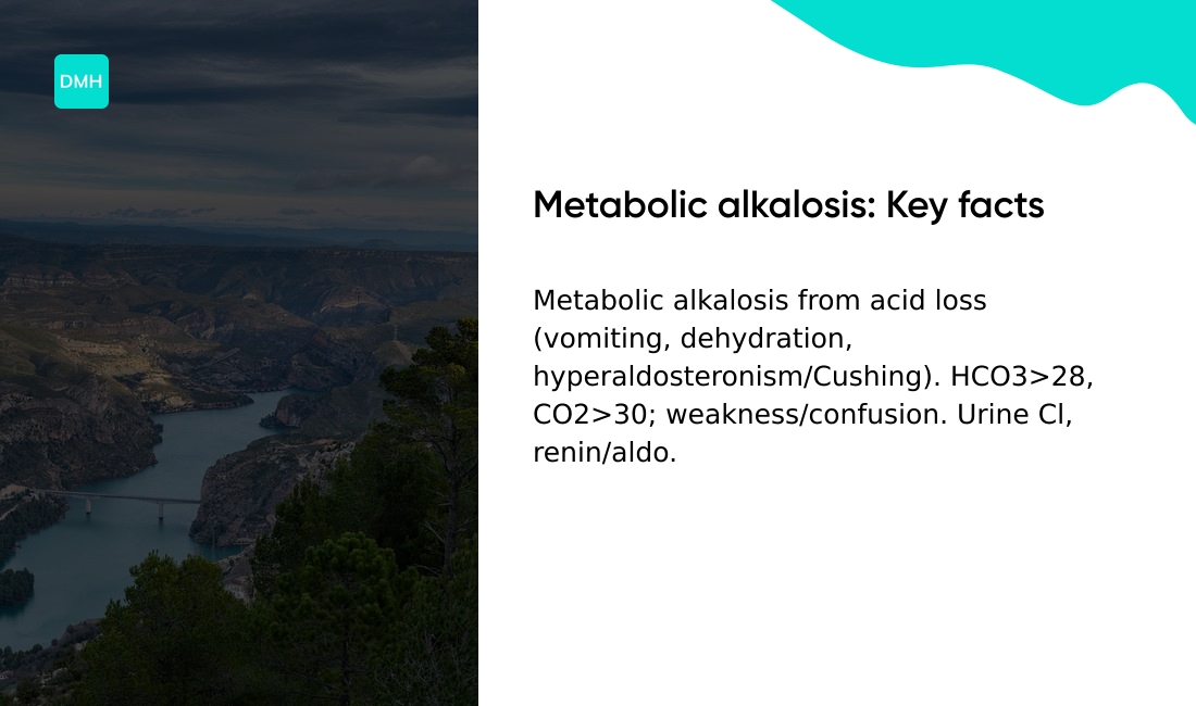 Metabolic alkalosis causes