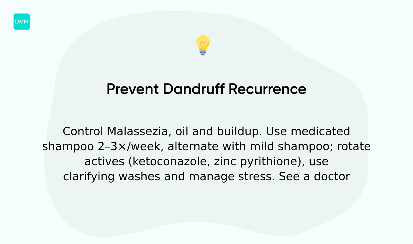 How to prevent dandruff from coming back