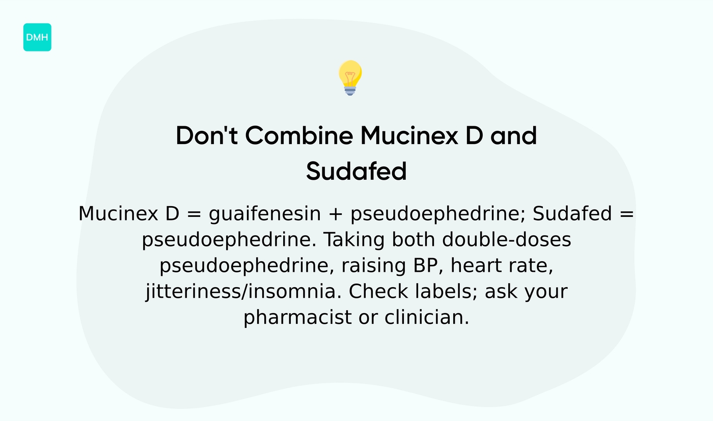 What's the difference between Mucinex D and Sudafed?