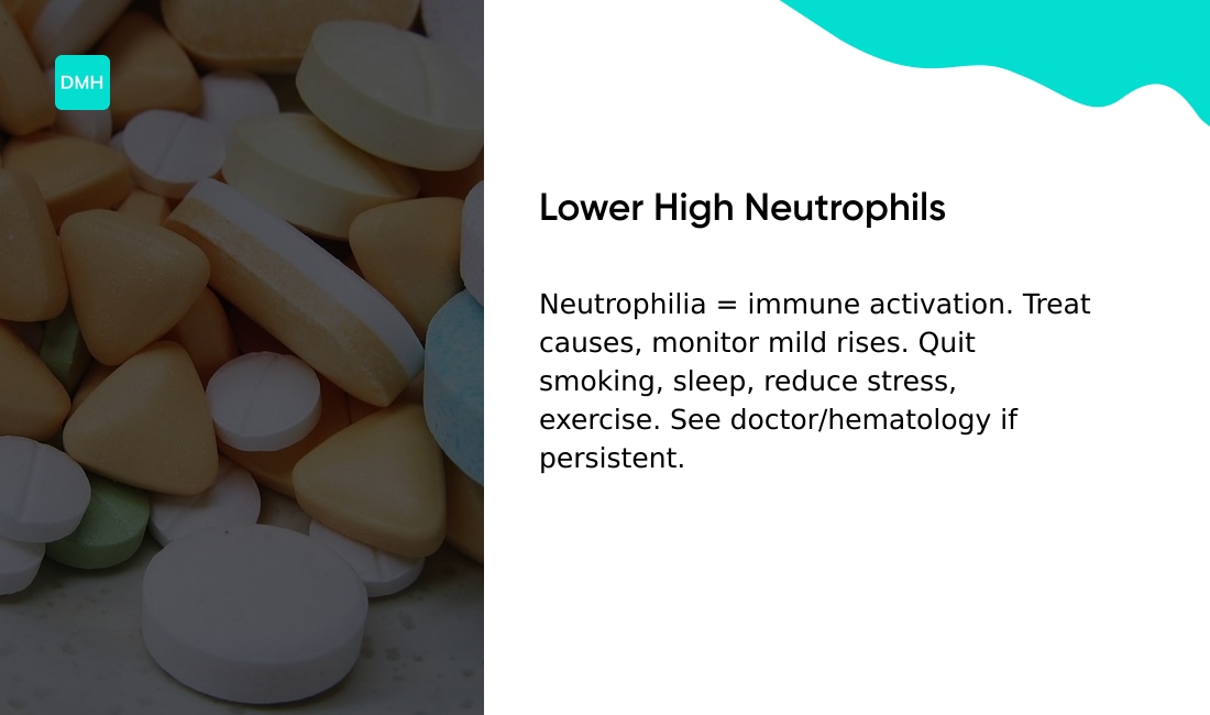 How to lower high neutrophils and treatment options