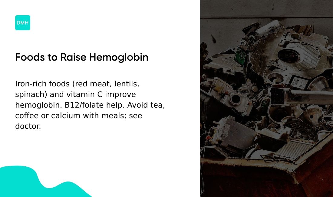 What foods help raise hemoglobin