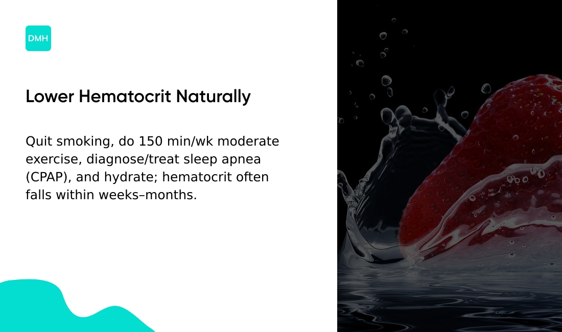 Lifestyle changes that reduce hematocrit