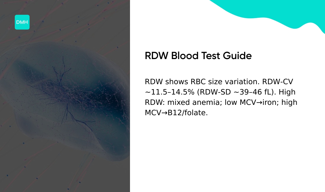 RDW blood test interpretation