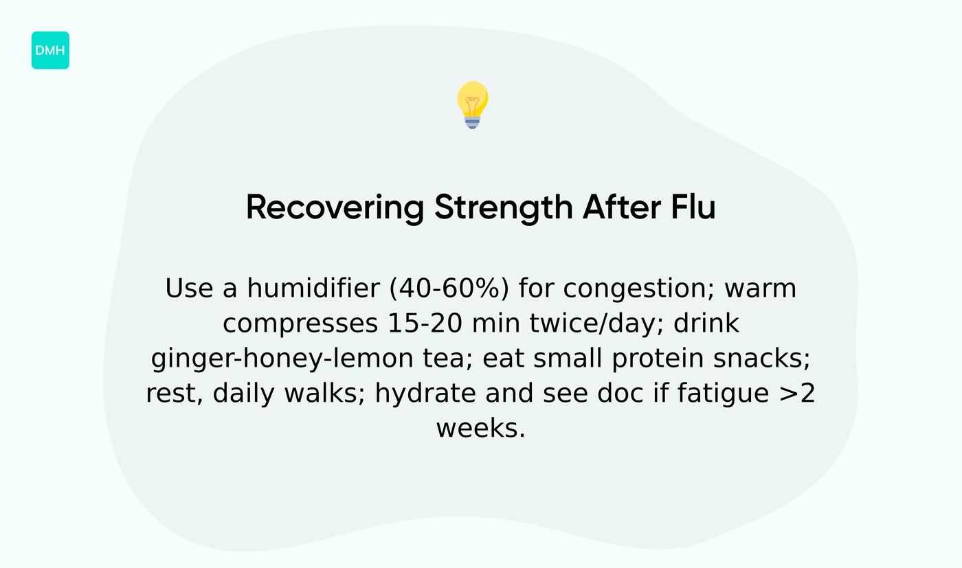 Home remedies for weakness after flu