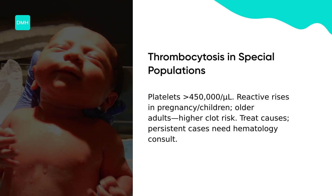 High platelet count in special populations