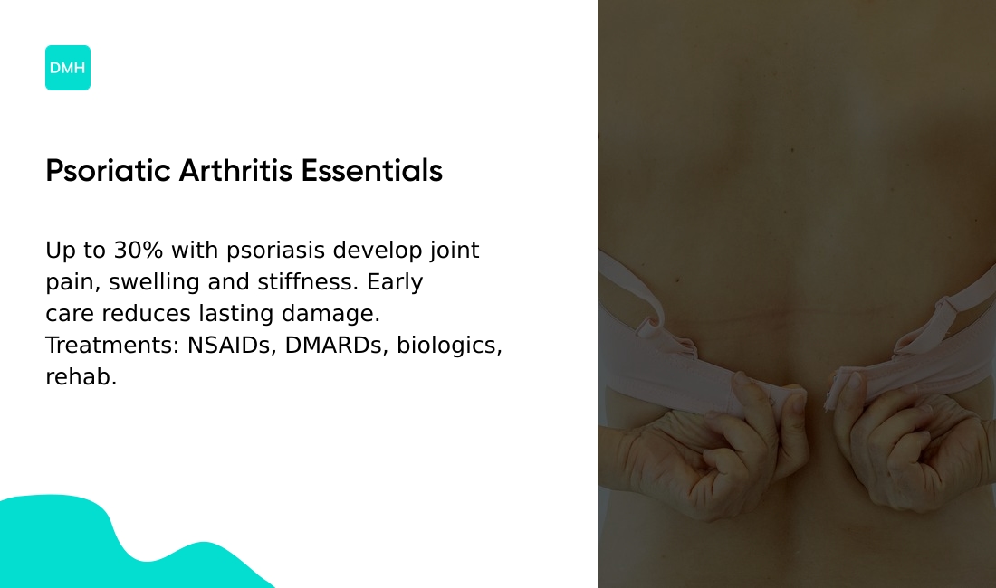What is psoriatic arthritis and how is it managed