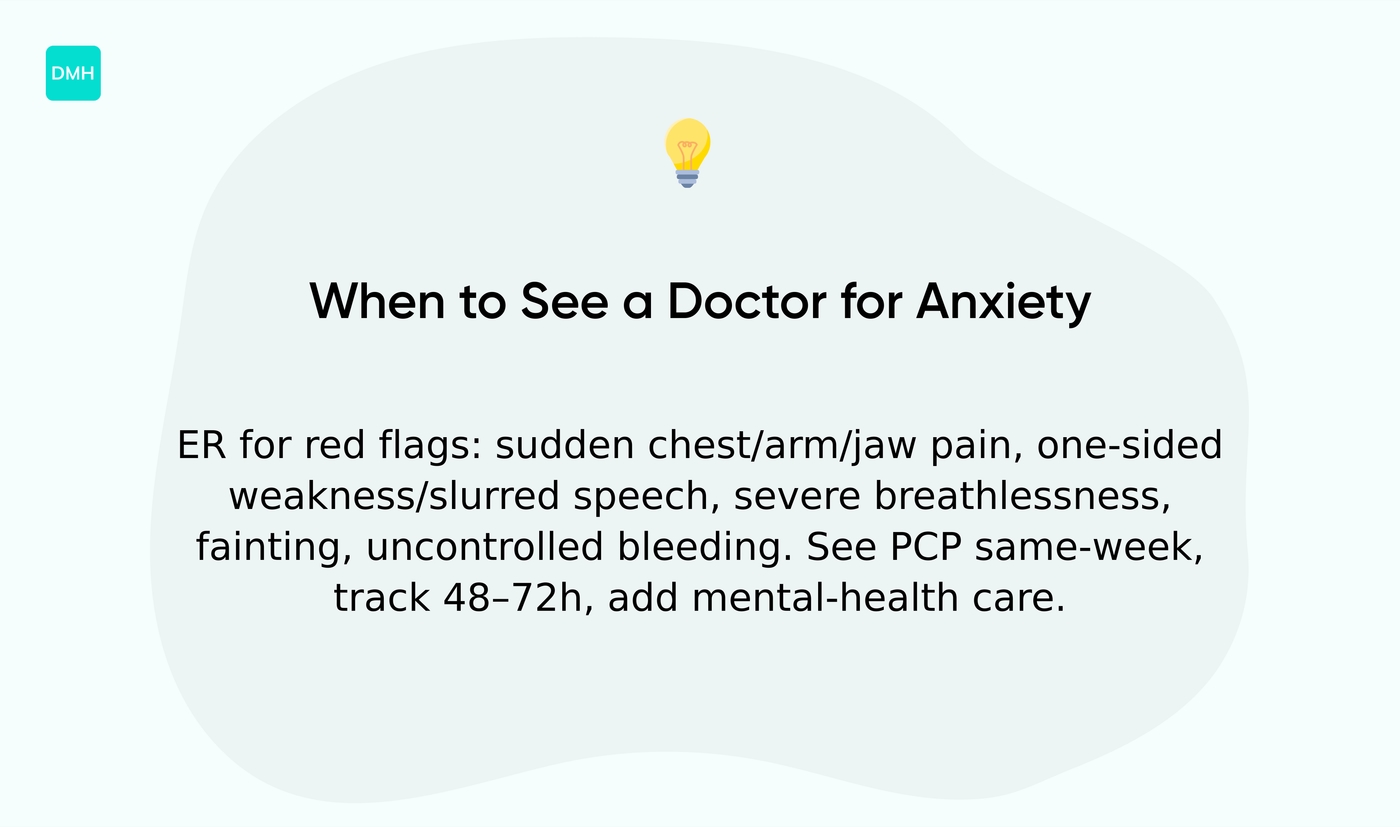 When to see a doctor for anxiety-like symptoms