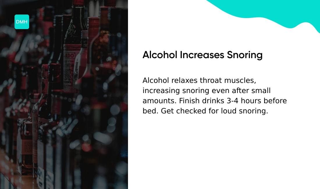 Why does alcohol make me snore more