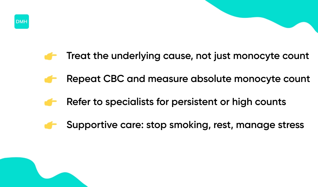 How do you treat high monocytes?