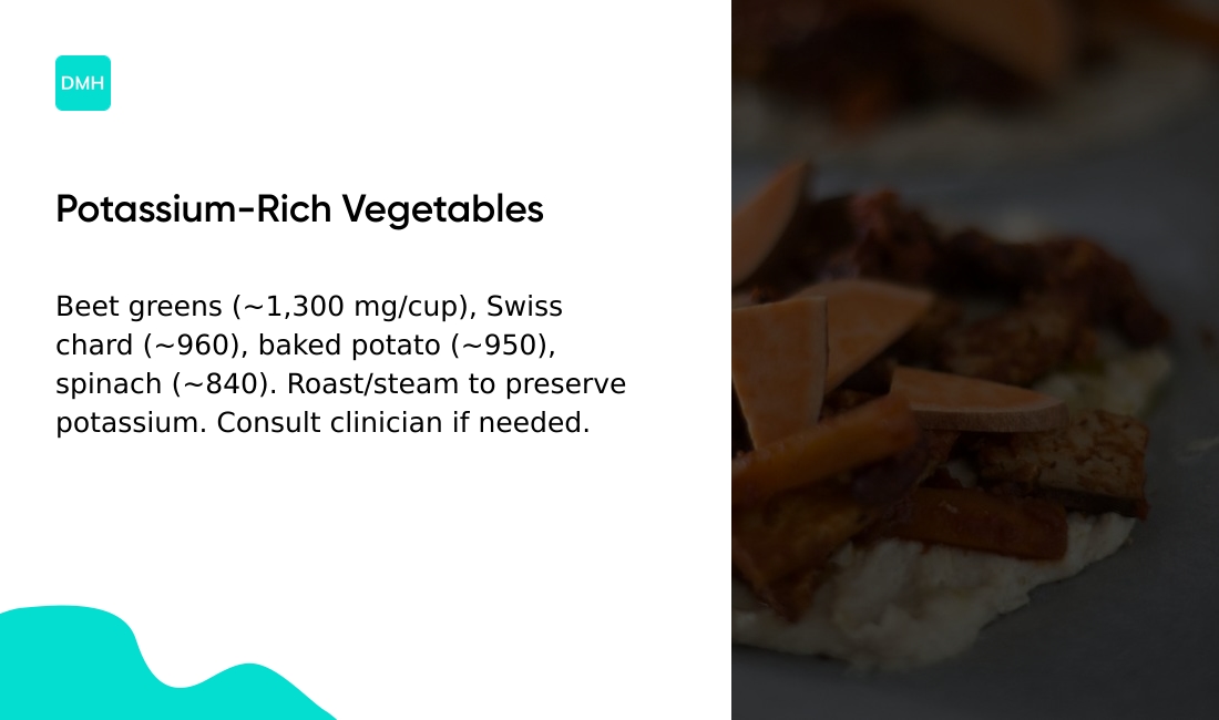 Potassium rich vegetables