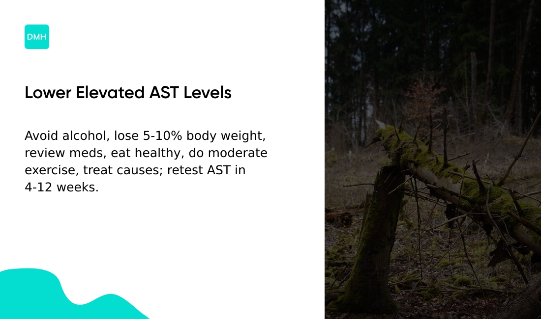 How to lower elevated AST levels