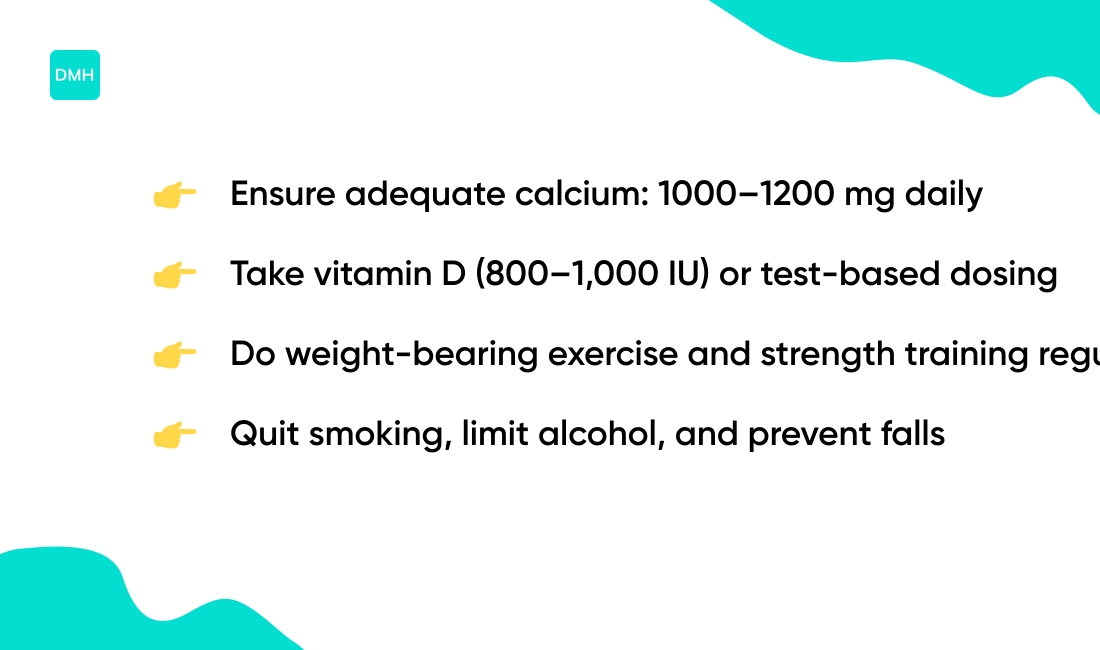 How can men prevent osteoporosis