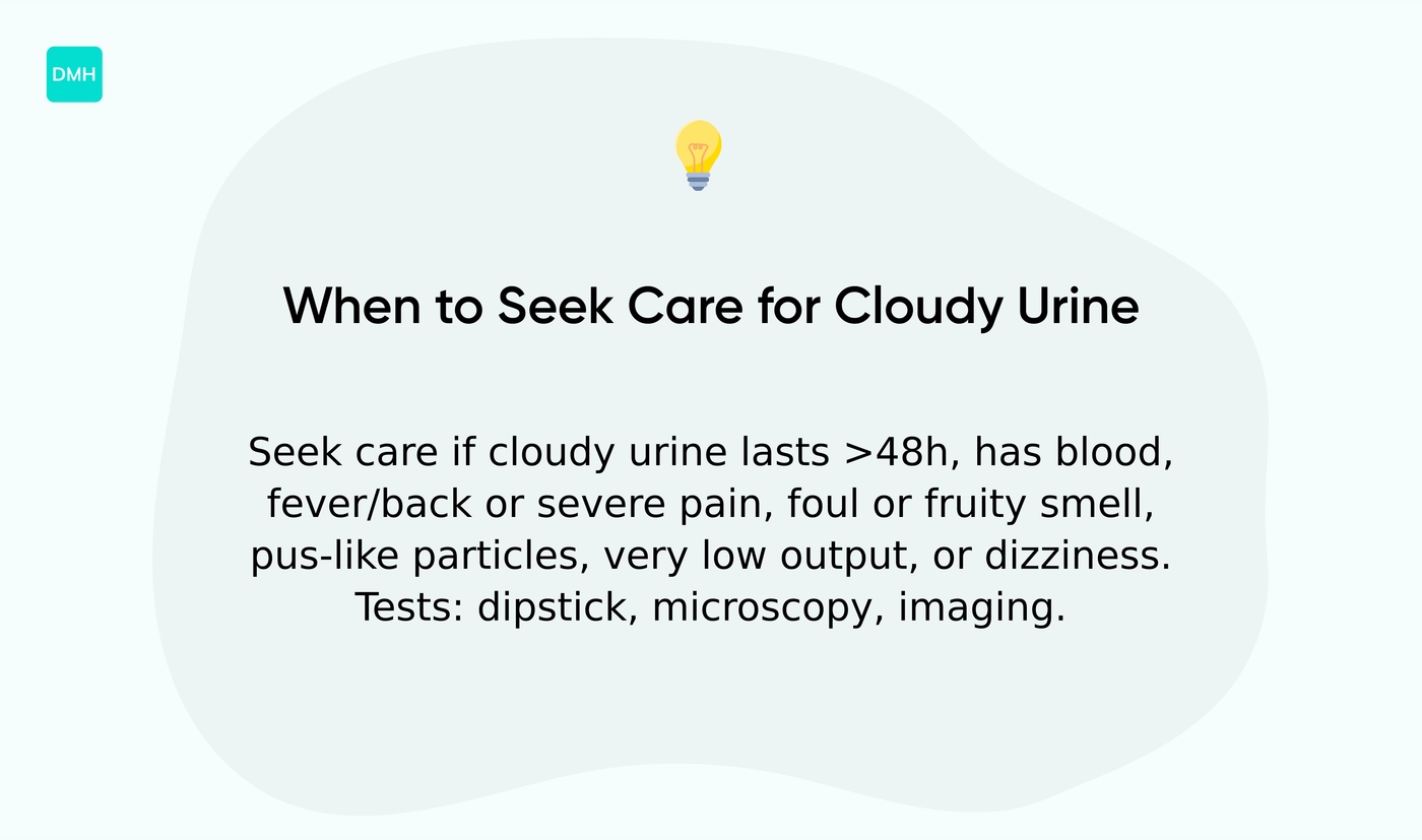 When to see a doctor for cloudy urine