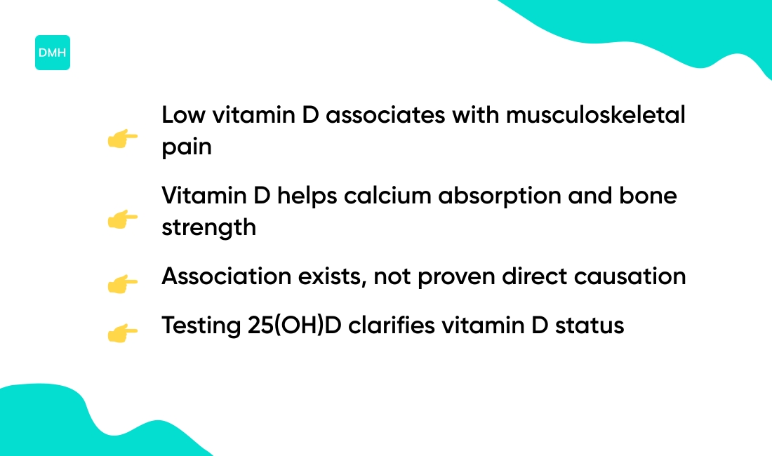 Can vitamin D deficiency cause joint pain?