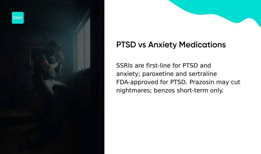 Medication for PTSD vs anxiety