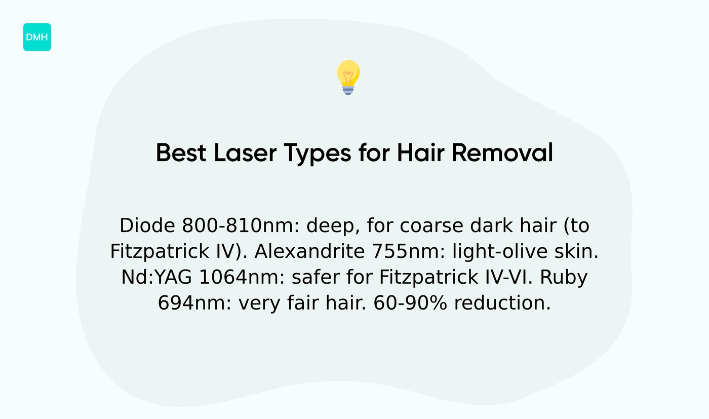 Best laser types for hair removal