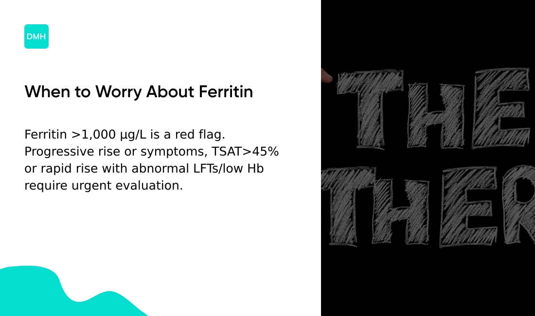 When should I worry about elevated ferritin