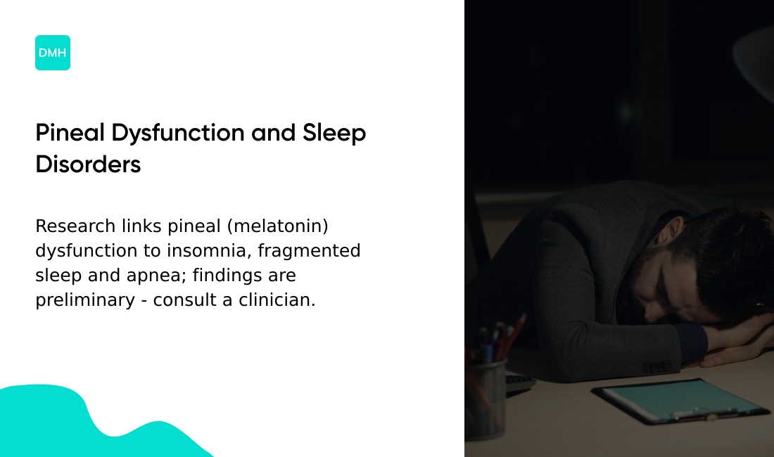 Sleep disorders linked to pineal dysfunction